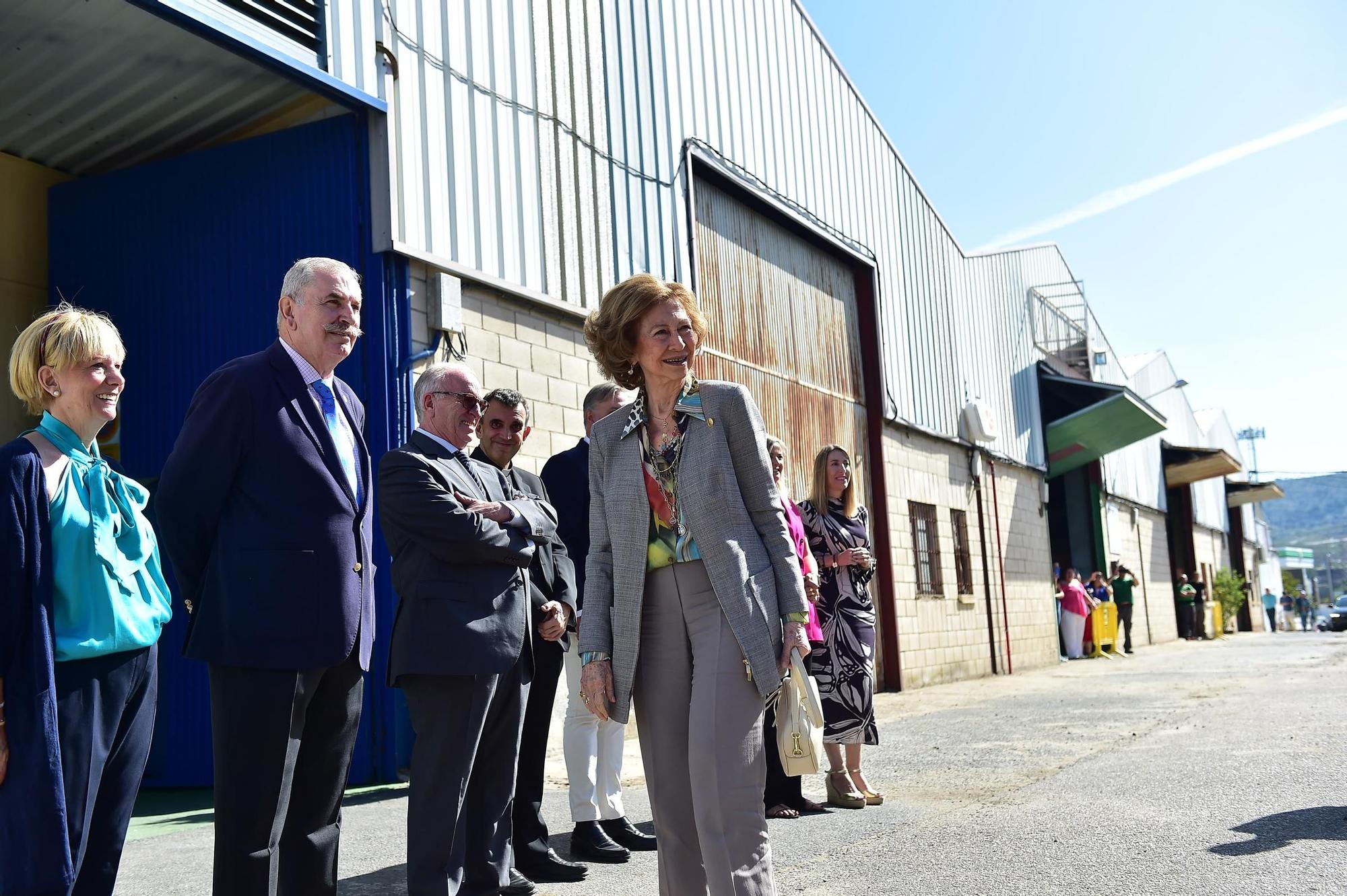 GALERÍA | Visita de la Reina emérita al Banco de Alimentos de Plasencia