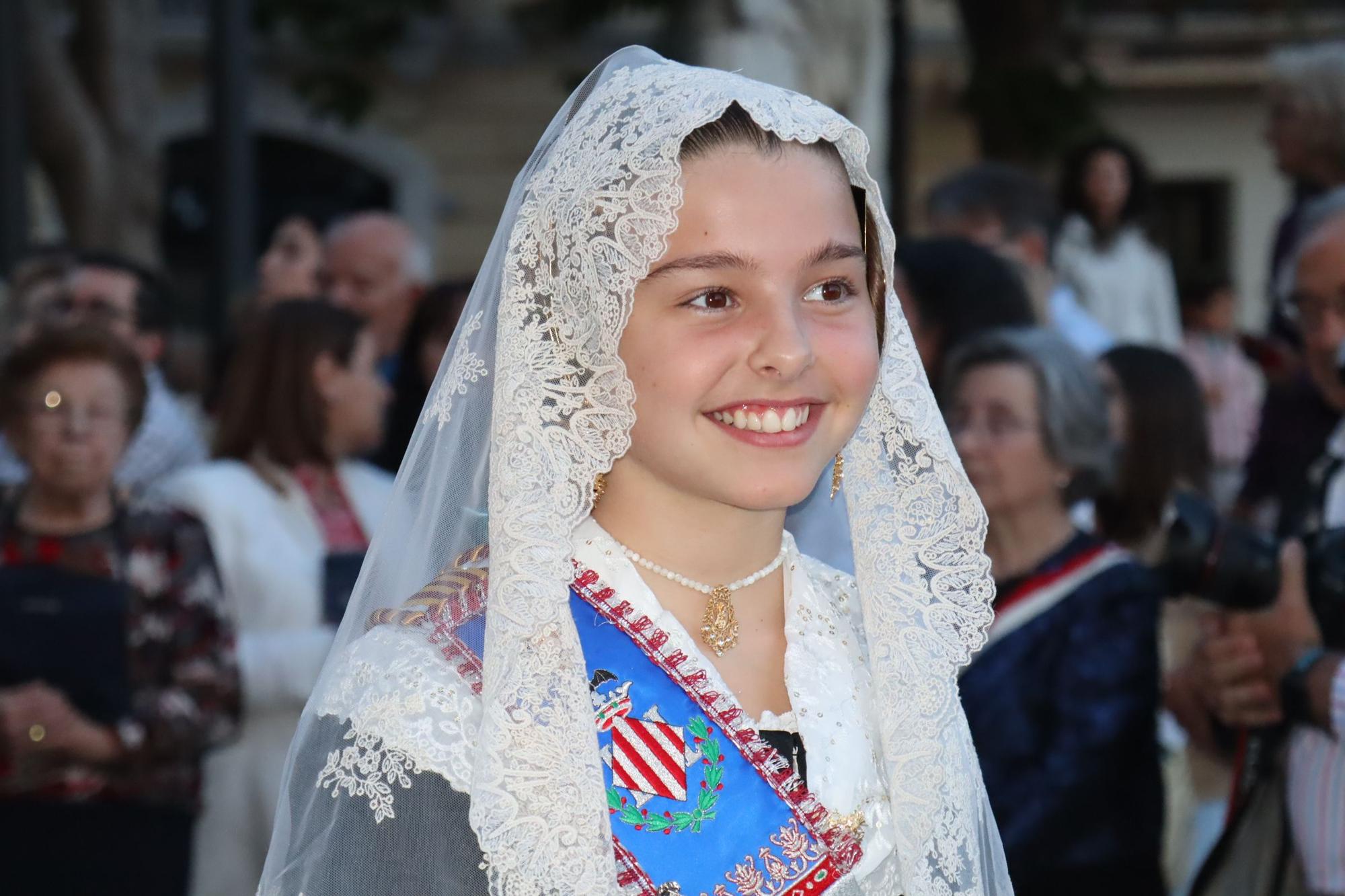 Cumbre fallera ante el Cristo de la Fe de Zaidía