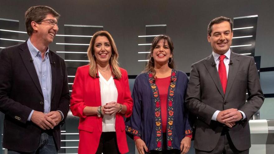 Principales candidatos a la Presidencia de la Junta de Andalucía.