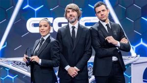 Lorena Castell, Santi Millán y Pablo González Batista.