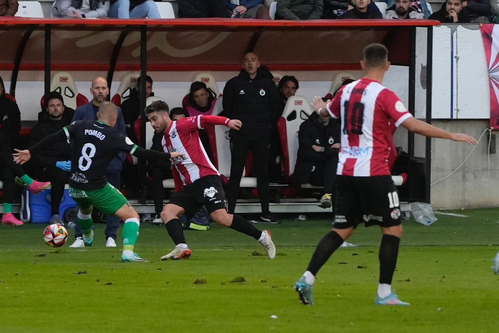 Partido de Copa del Rey entre el Zamora CF y el Racing de Santander en el Ruta de la Plata