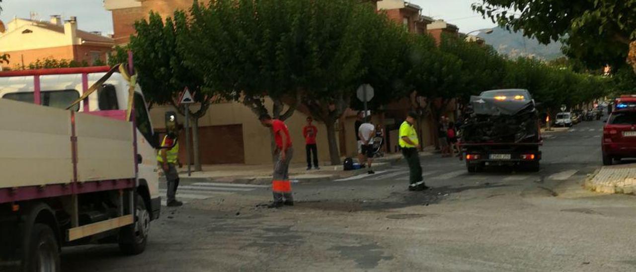 La Guardia Civil de Castalla se ve obligada a ir a un accidente a Sax