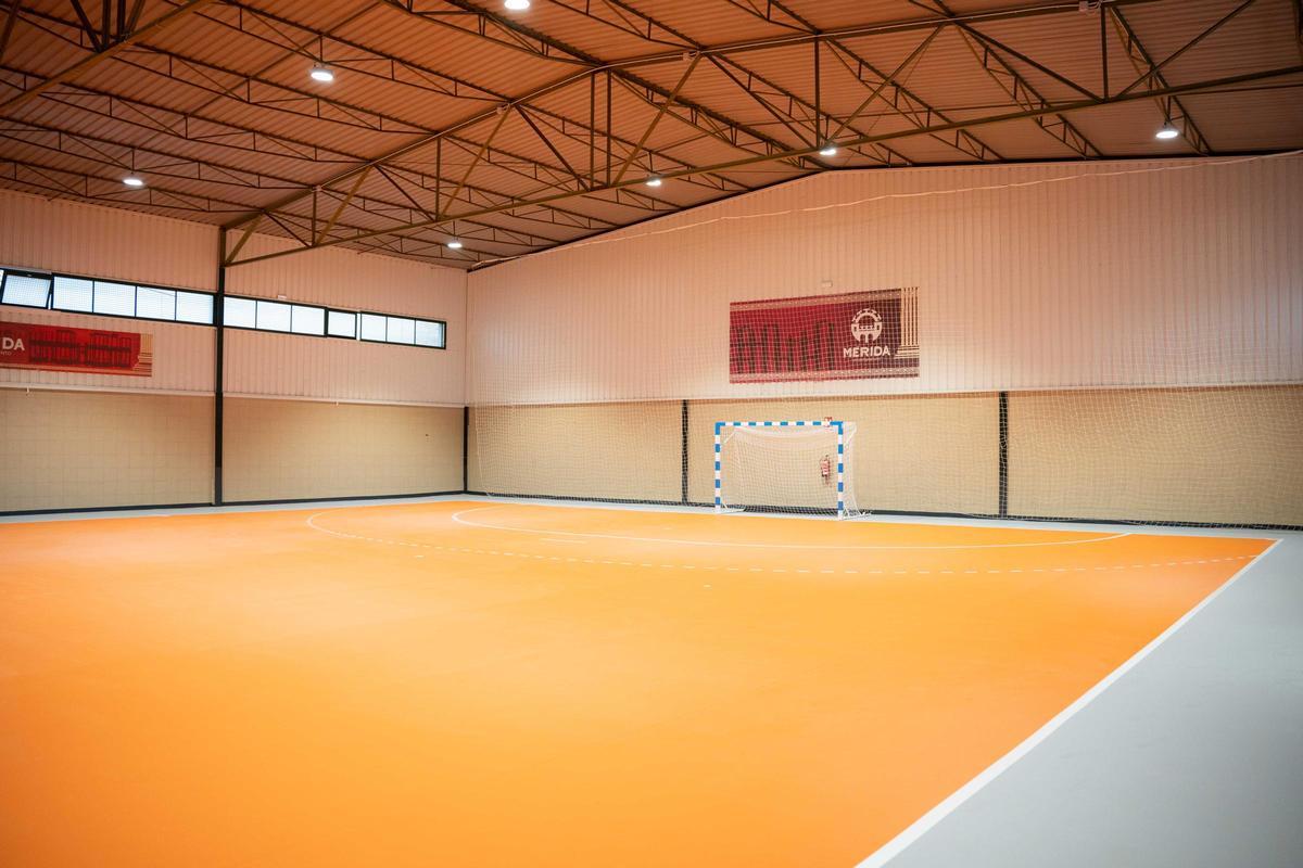 El pabellón polideportivo de Nueva Ciudad, ya está en uso tras las mejoras realizadas.