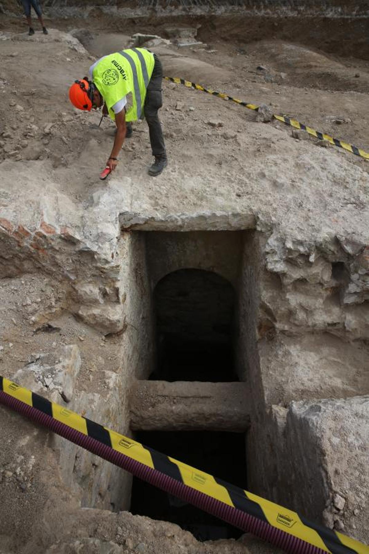 hallazgo de restos arqueológicos en las obras de la Rambla