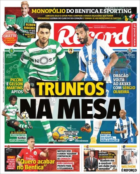 Portadas deportivas del martes 23 de enero