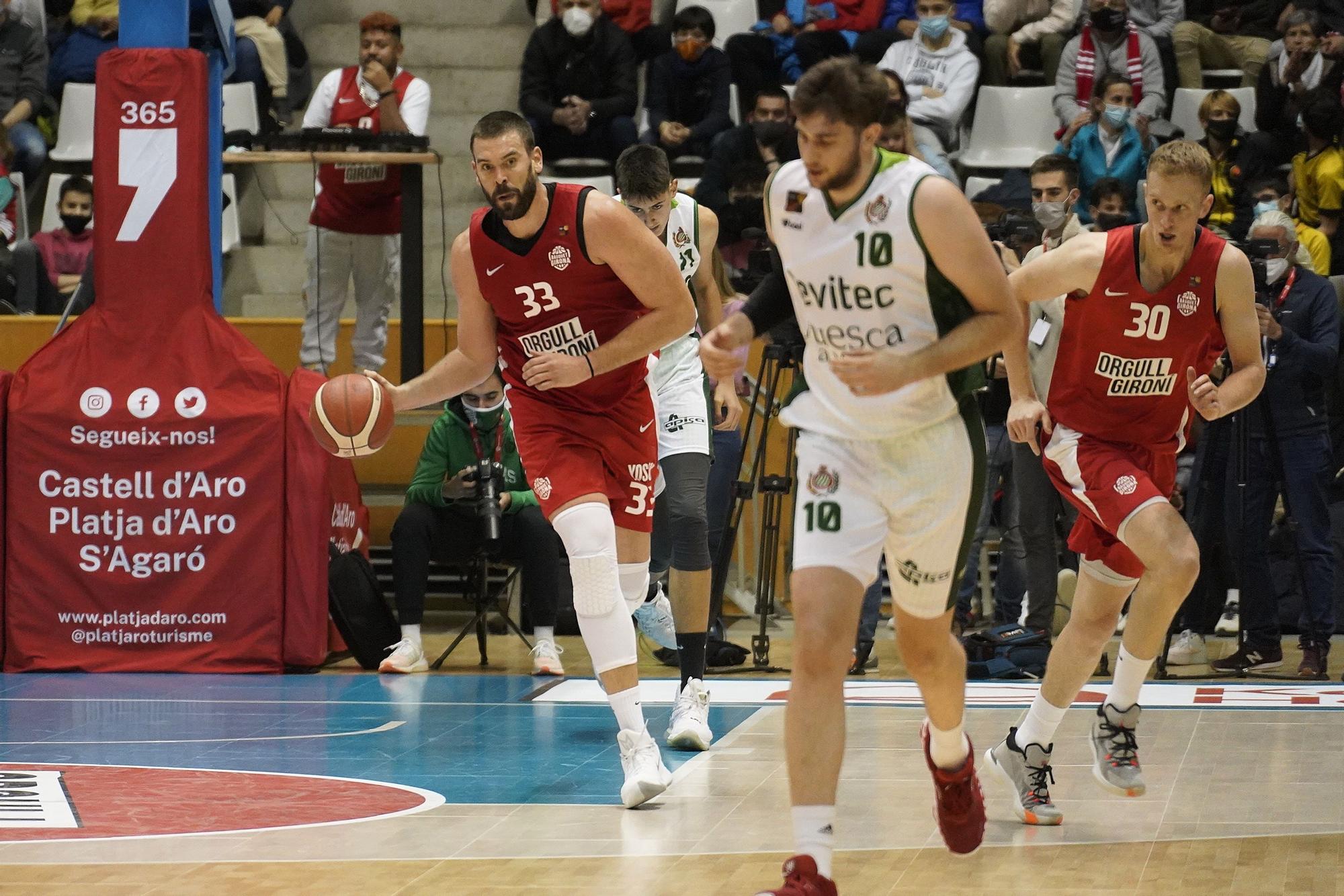 Marc Gasol impacta en el retorn a Girona davant 3.500 aficionats (89-47)