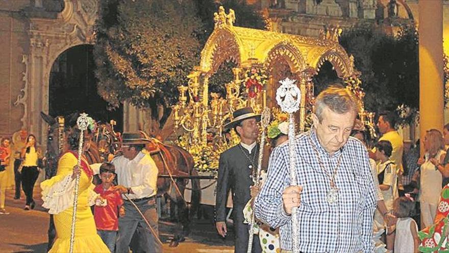 La hermandad del rocio hizo el camino hasta la aldea almonteña