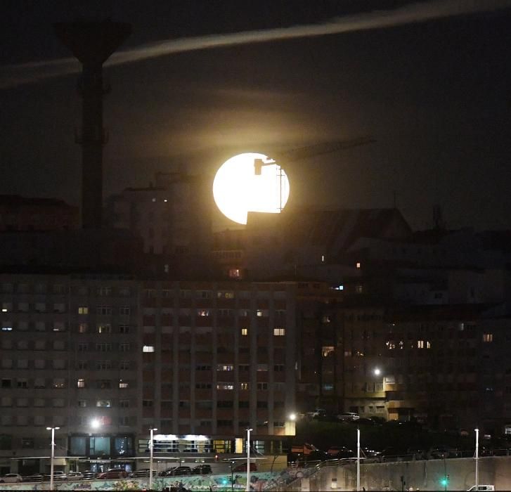 La Superluna, en A Coruña.