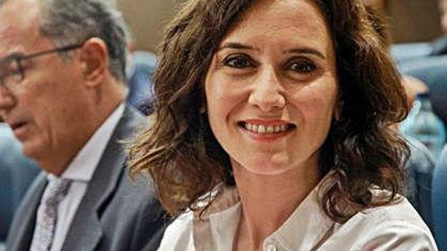 La presidenta de la Comunitat de Madrid, Isabel Díaz Ayuso