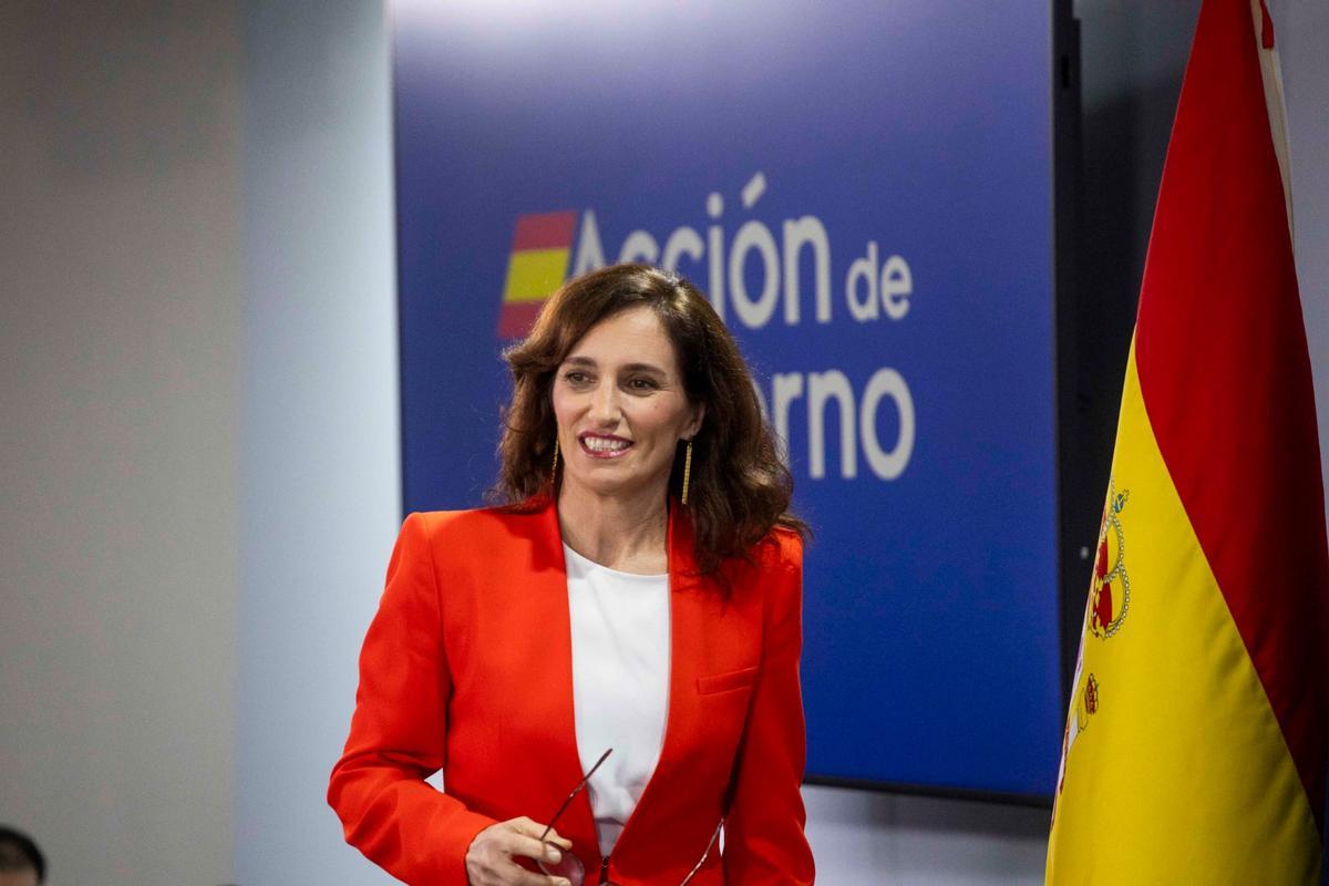 Mónica García, en el Consejo de Ministros.