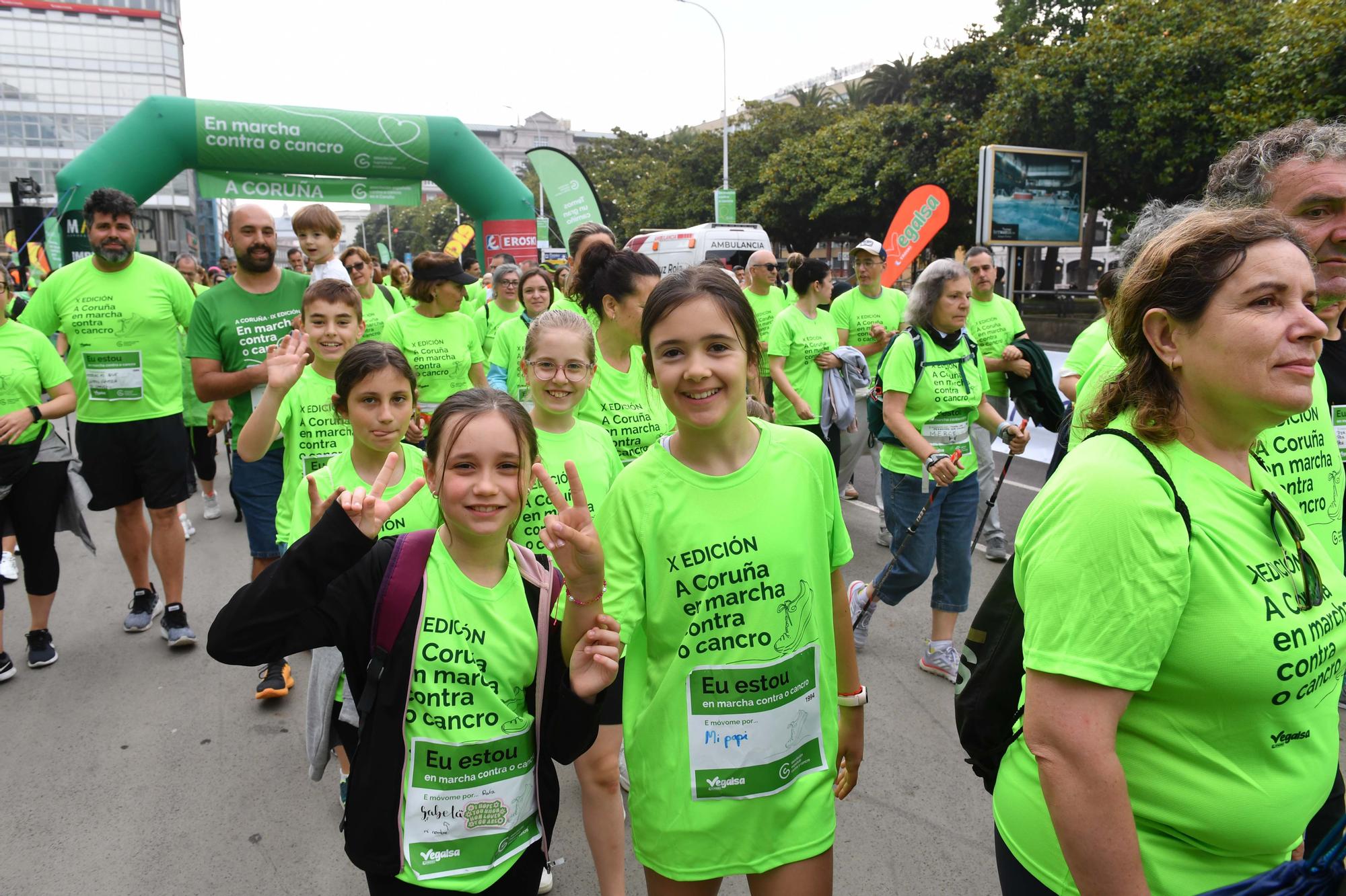 Más de 2.400 participantes en la Andaina Solidaria Contra o Cancro en A Coruña