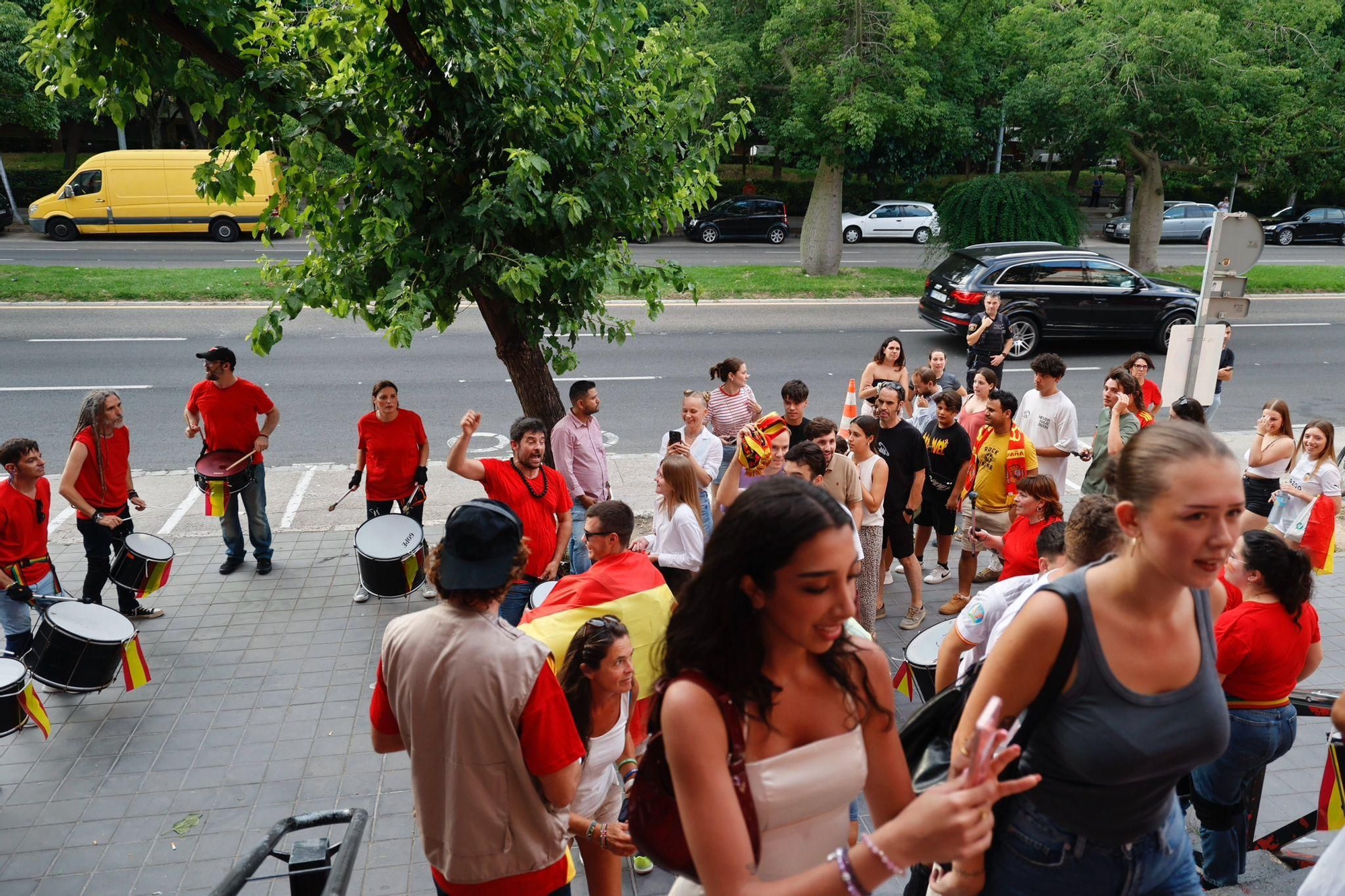 La Fonteta acoge con pantallas gigantes la semifinal de España en la Eurocopa