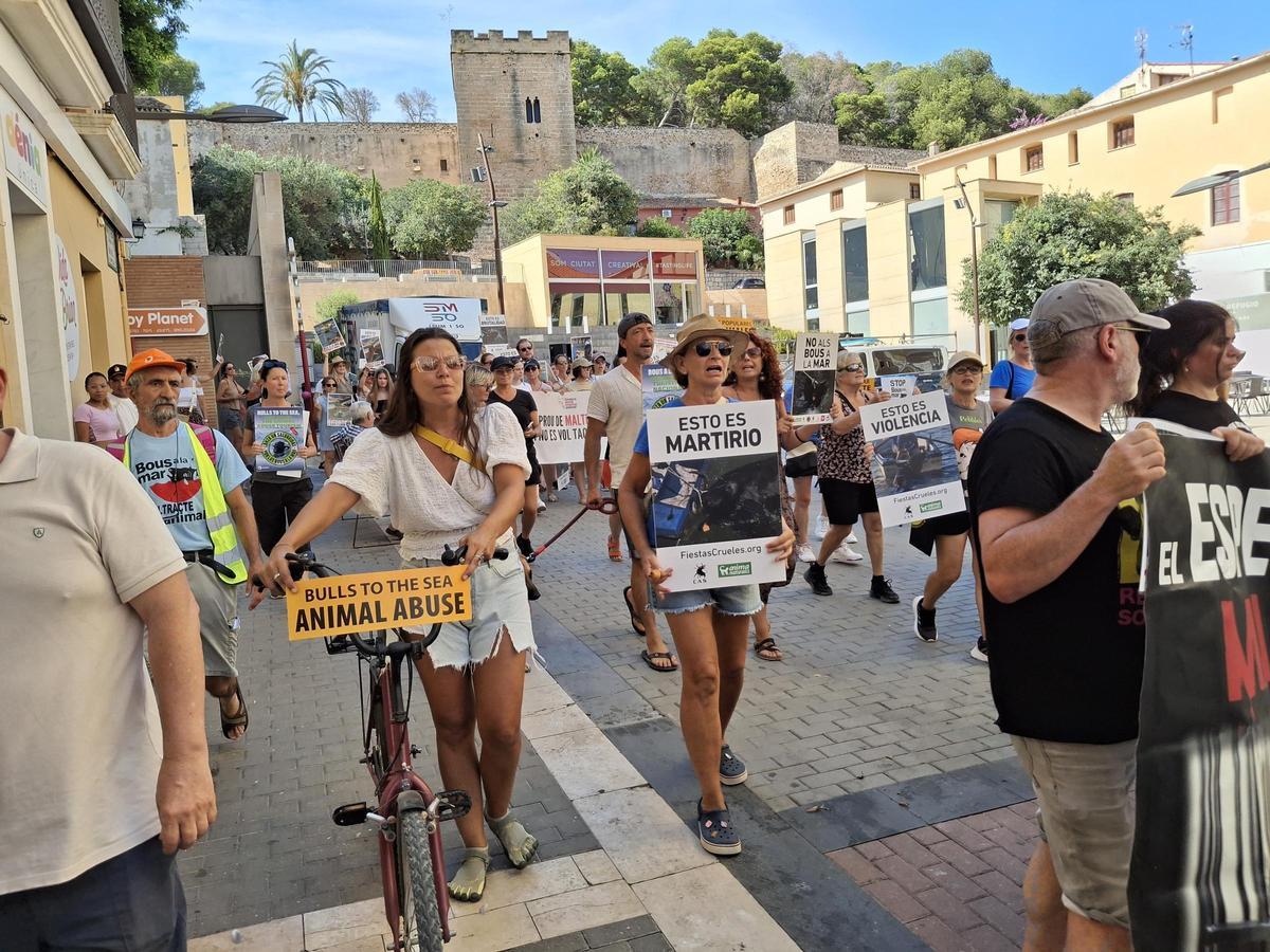 Un momento de la protesta
