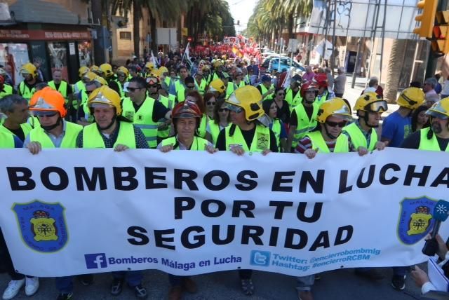 Manifestación del Primero de mayo en Málaga