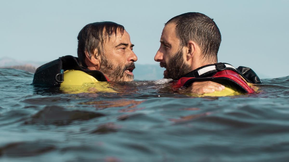 Els actors Eduard Fernández i Dani Rovira al film &#039;Mediterráneo&#039;, dirigit per Marcel Barrena