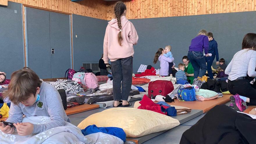 Los refugiados ucranianos recogidos por voluntarios mallorquines descansan en Nuremberg y esperan llegar a Mallorca el viernes
