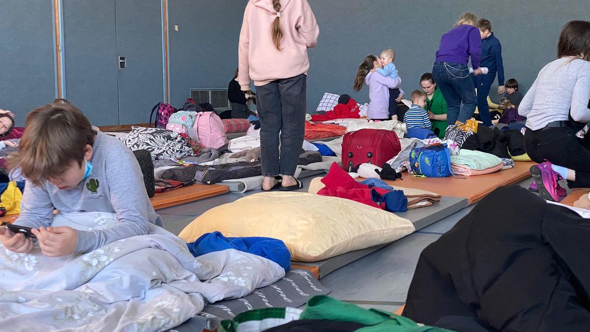 Los refugiados ucranianos recogidos por voluntarios mallorquines descansan en Nuremberg y esperan llegar a Mallorca el viernes