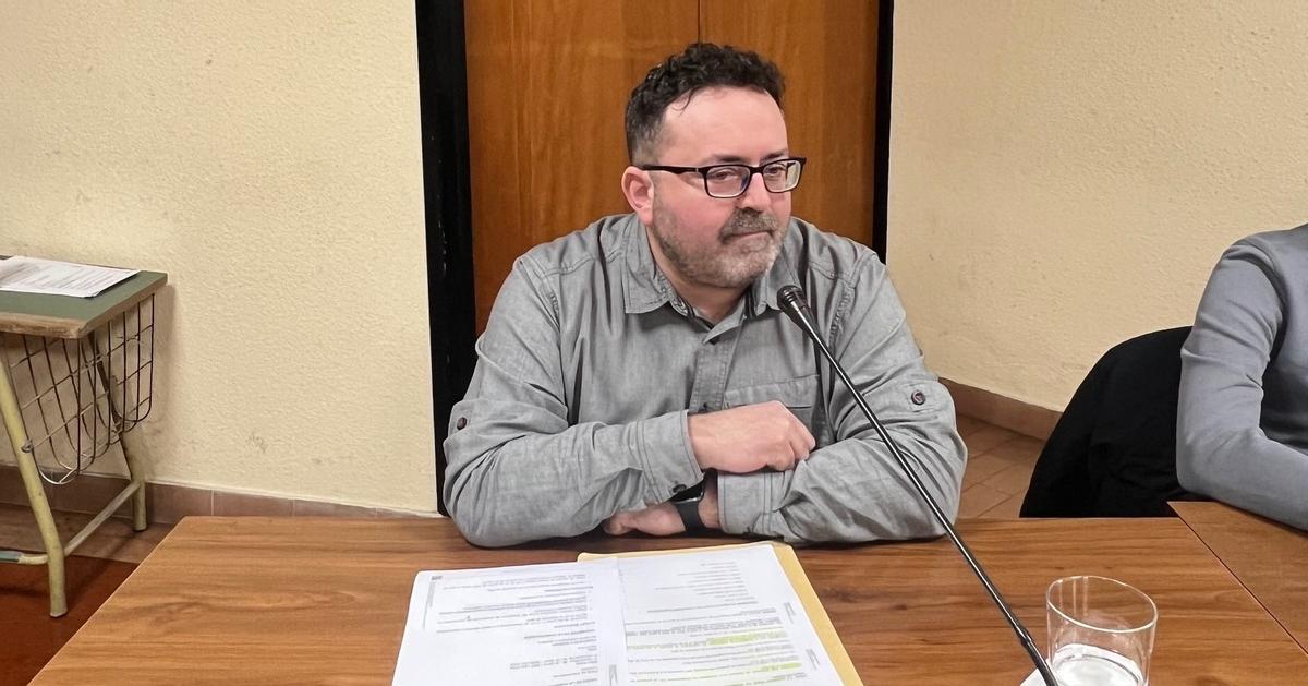 Salvador García, durante el último pleno.