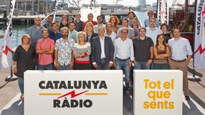 Los realizadores de Catalunya Ràdio, durante la presentación de la nueva temporada. 