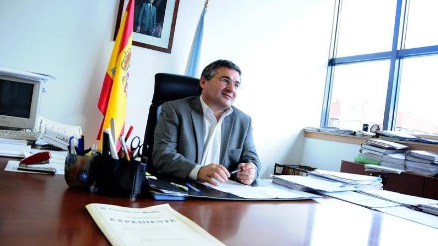 El alcalde de Moaña, José Fervenza, en la Alcaldía.