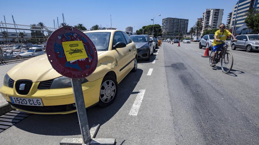 Mehr Platz für Radfahrer an der Meerespromenade von Palma