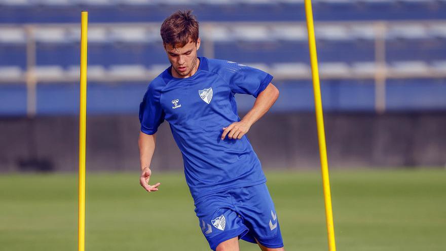 Febas y Roberto, regreso y ausencia en el entrenamiento del Málaga CF