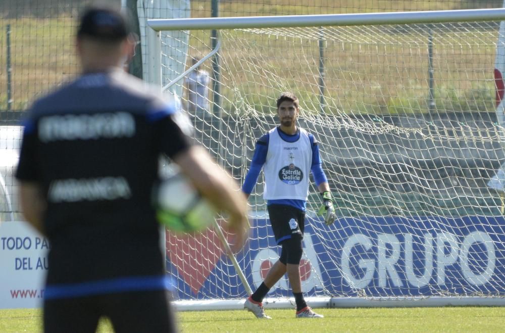 El Deportivo prepara su partido contra el Levante