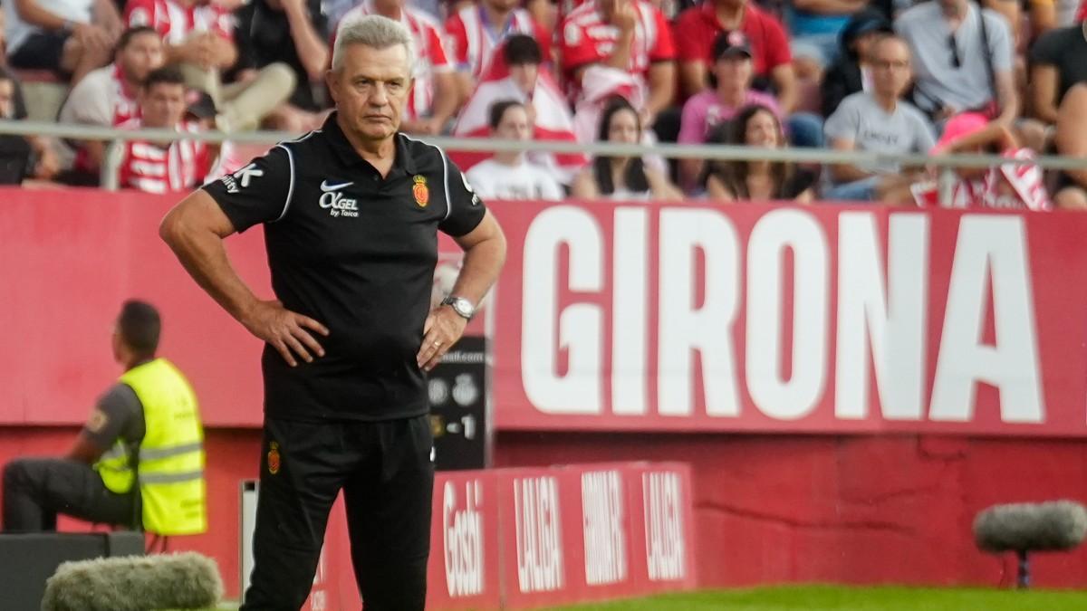 Javier Aguirre, entrenador del Mallorca, en el partido contra el Girona