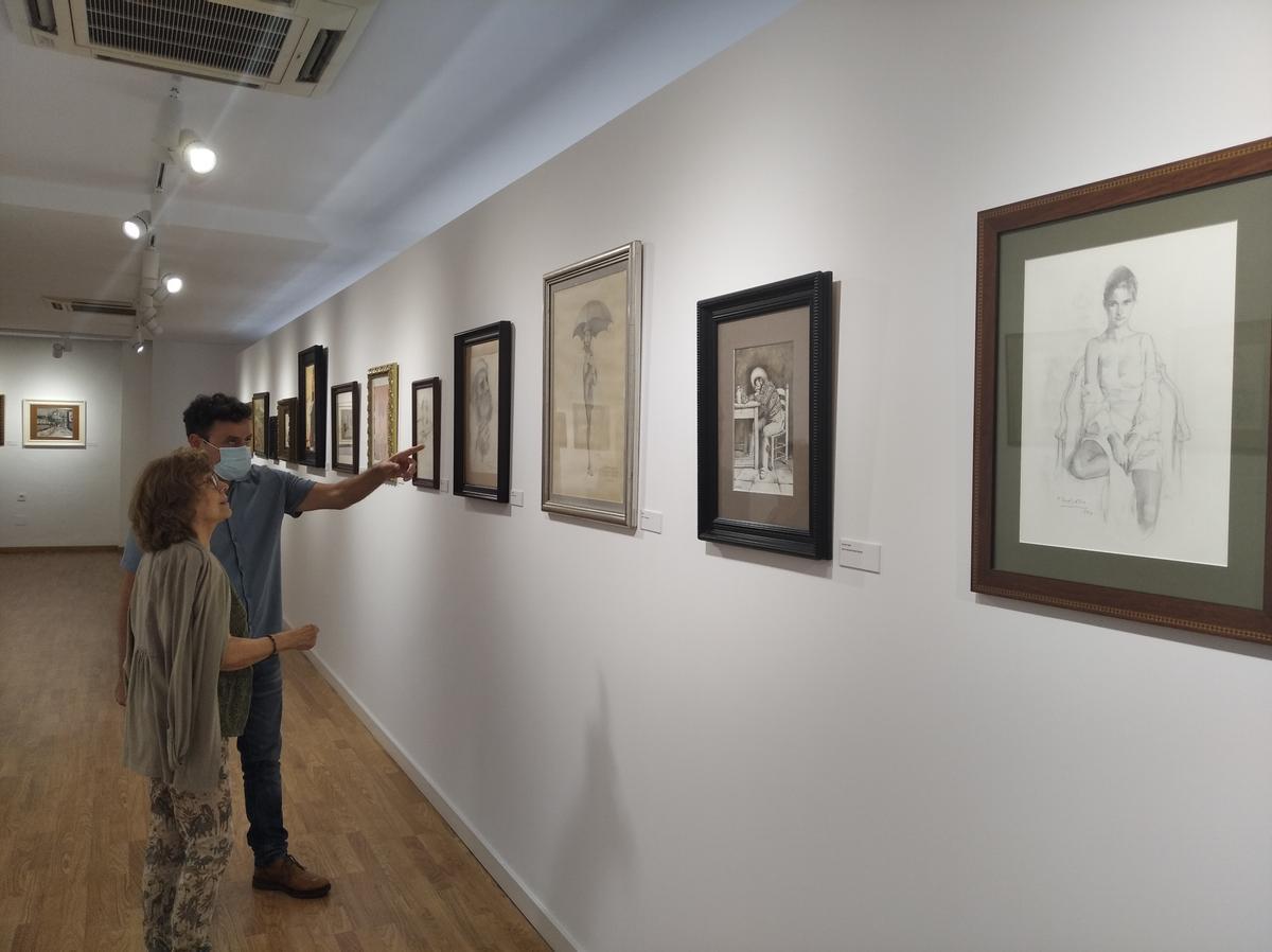 Una parte del legado pictórico se expone en la muestra.