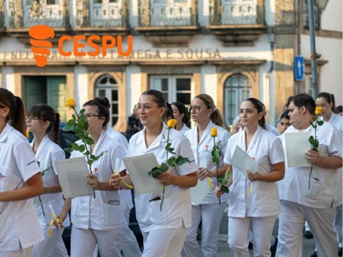 Alumnado de CESPU en Portugal.