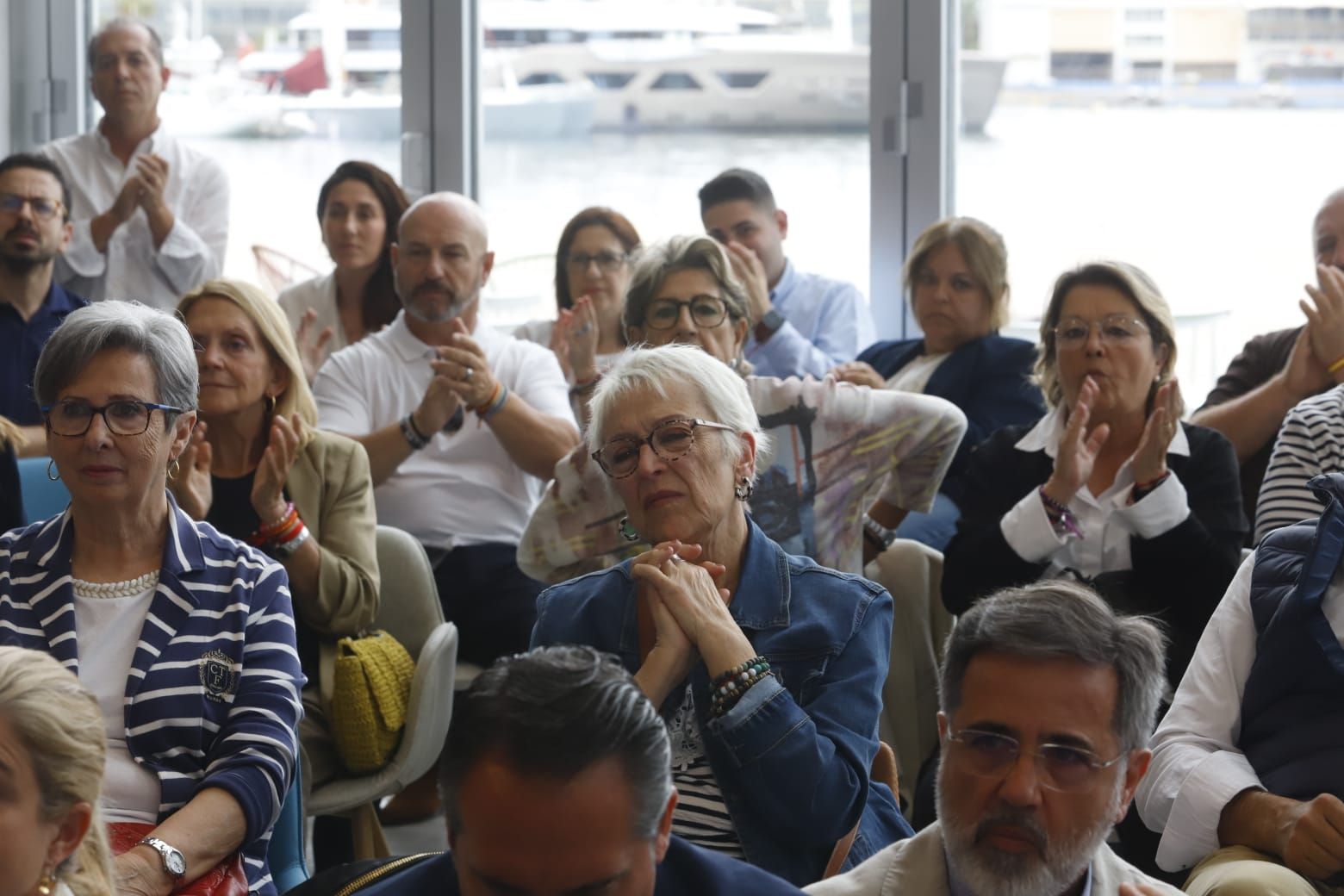 Núñez Feijóo, Mazón y Catalá en el acto del PP en la Marina de València