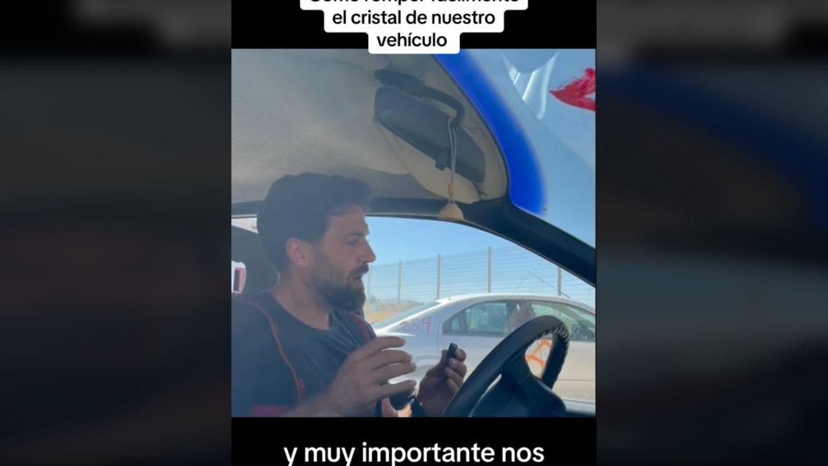 Este es el truco para romper la ventana del coche en caso de inundación según un bombero