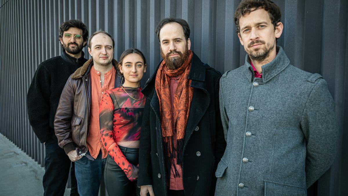 El quintet de Libérica, amb Manel Fortià -el segon per la dreta- com a líder.