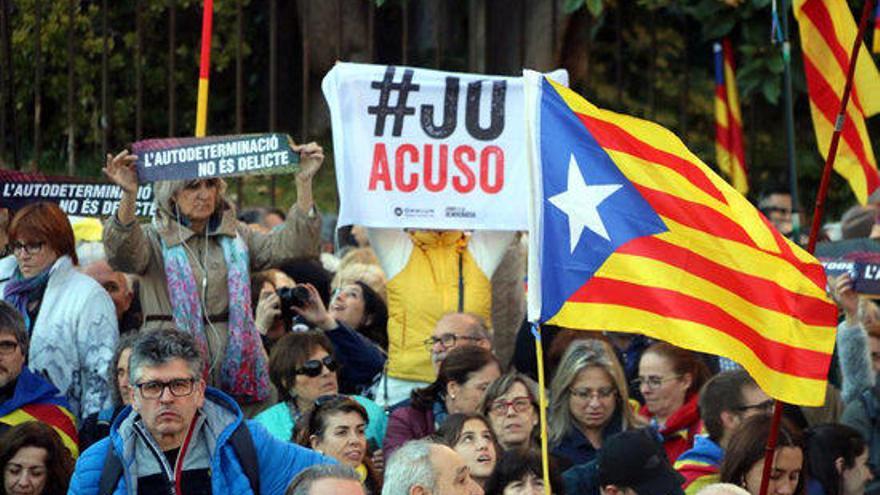 Manifestació de dissabte a la Gran Via de Barcelona.