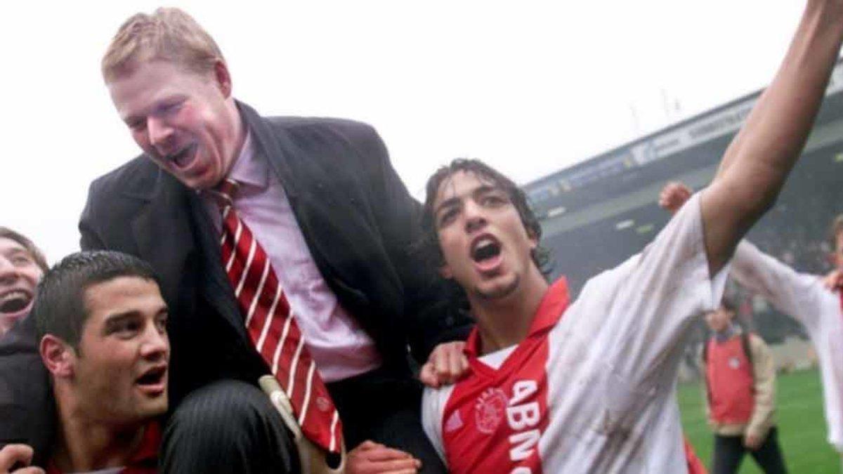 Koeman y Mido, en su etapa en el Ajax