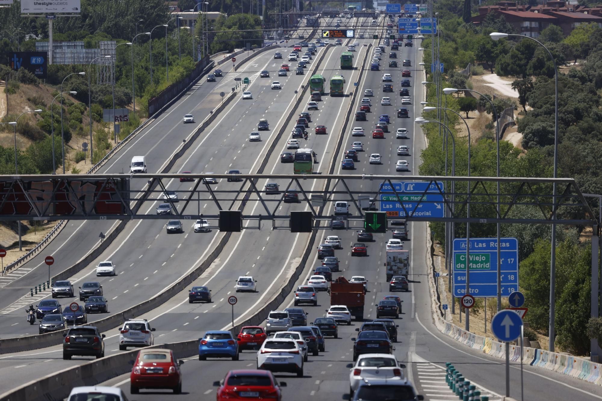 Retenciones de tráfico en las salidas de las principales ciudades