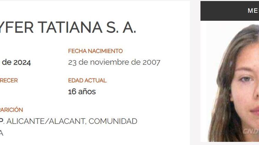 Buscan a una menor desaparecida en Calp