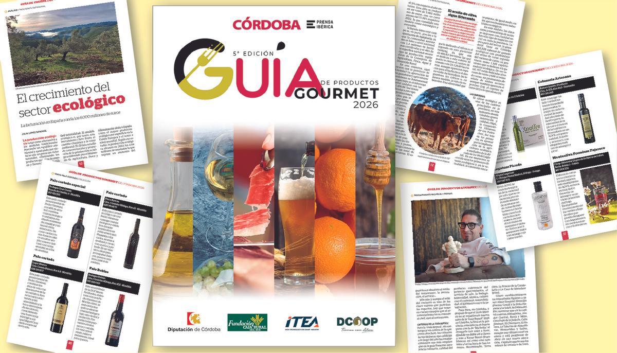 Portada y páginas interiores de la quinta edición de la 'Guía de Productos Gourmet' 2026.