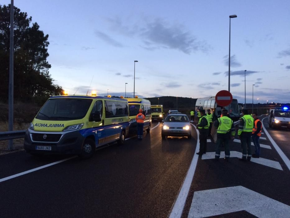 Accidente de autobús en Piñor