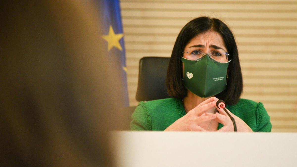 La ministra de Sanidad, Carolina Darias