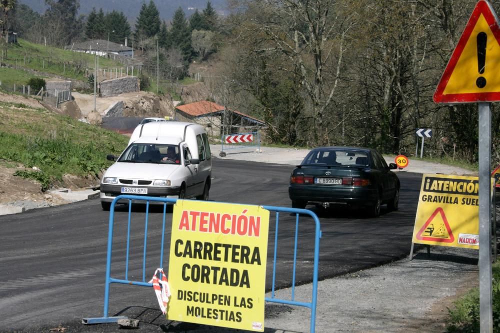 Polémica por las obras en la carretera que une Liñares y Valboa