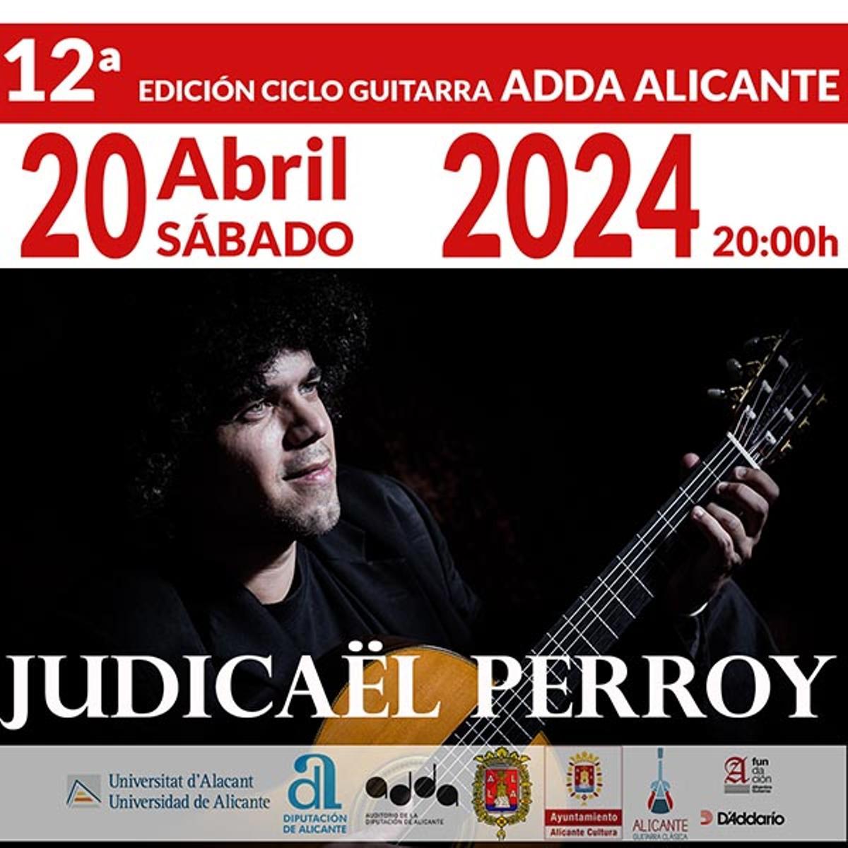 Cartel oficial del concierto de Judicaël Perroy en el ADDA