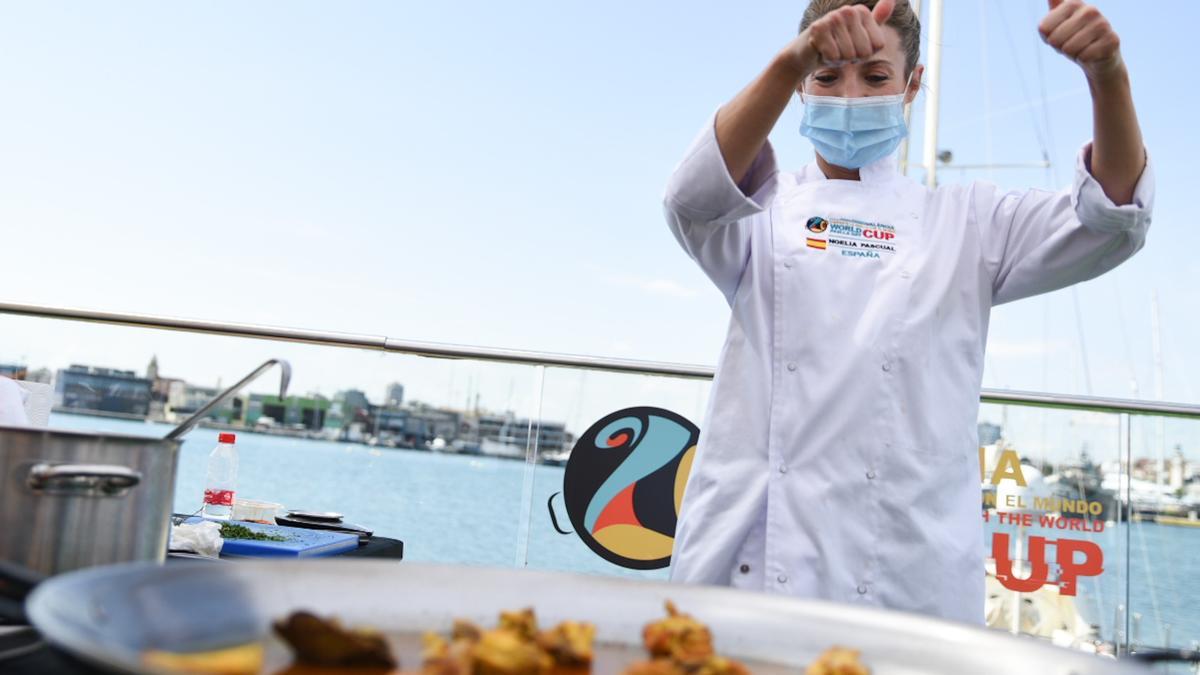 La cuinera Noelia Pascual, campiona mundial de paella