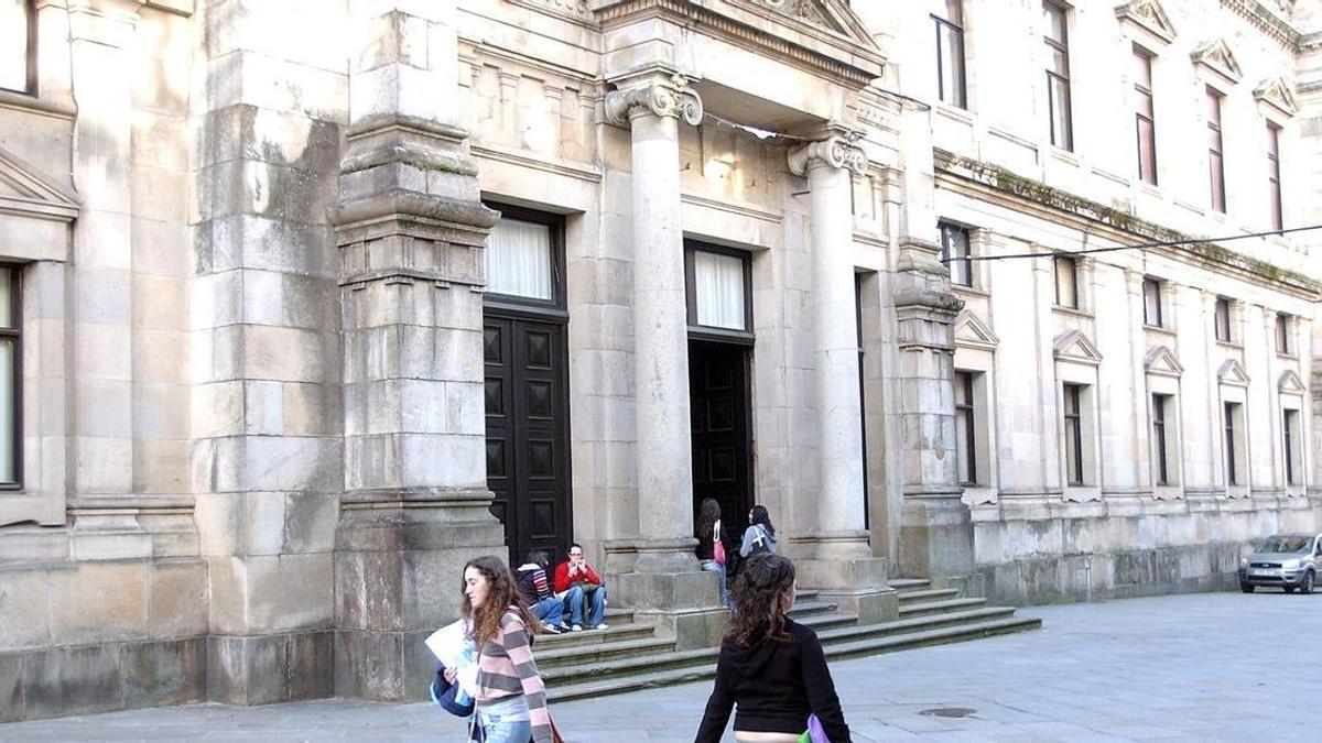 Fachada de la facultad de medicina de la Universidade de Santiago de Compostela