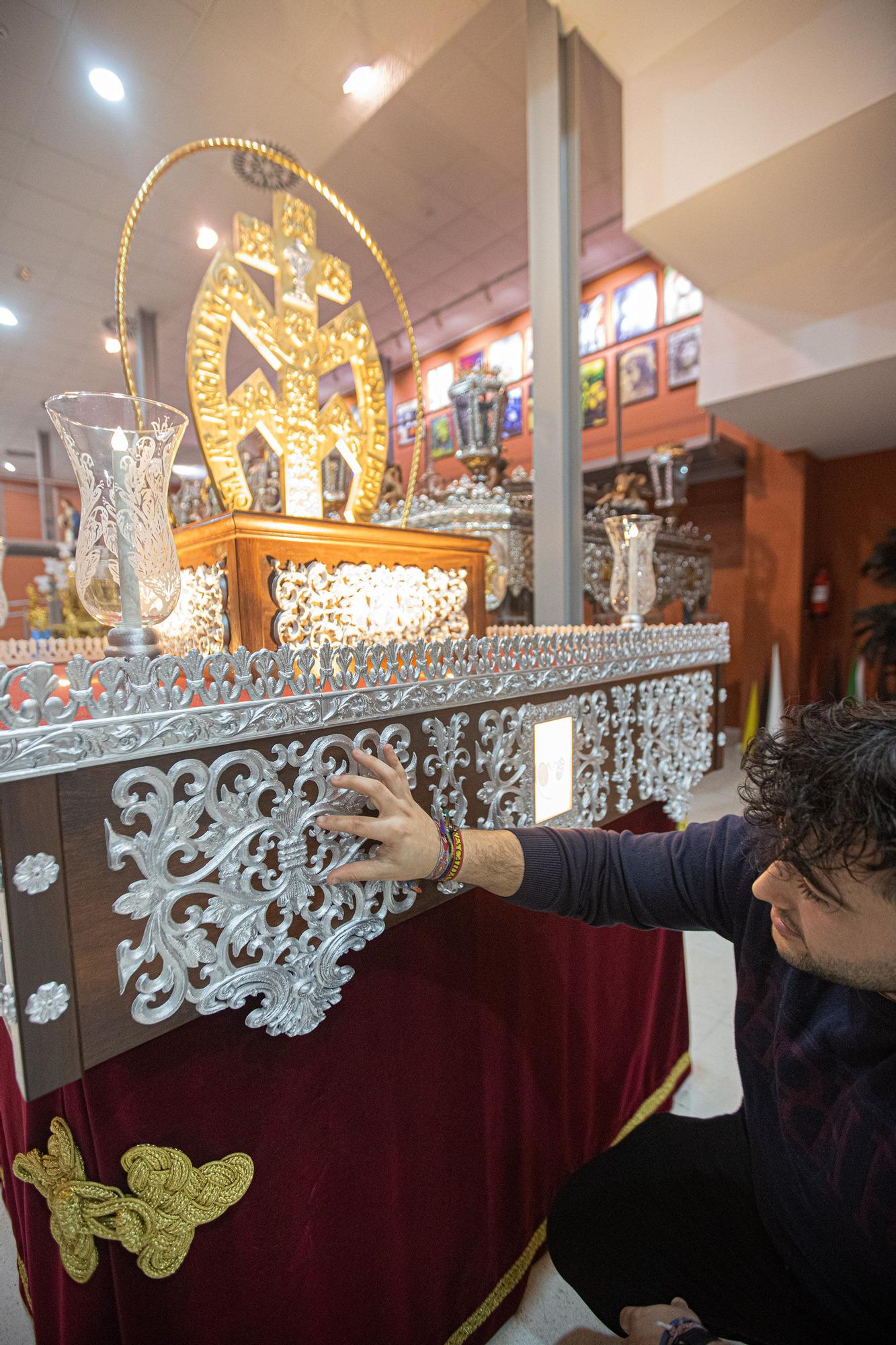 Trono que se ha hecho con una impresora 3D y procesionará en la Semana Santa de Callosa de Segura