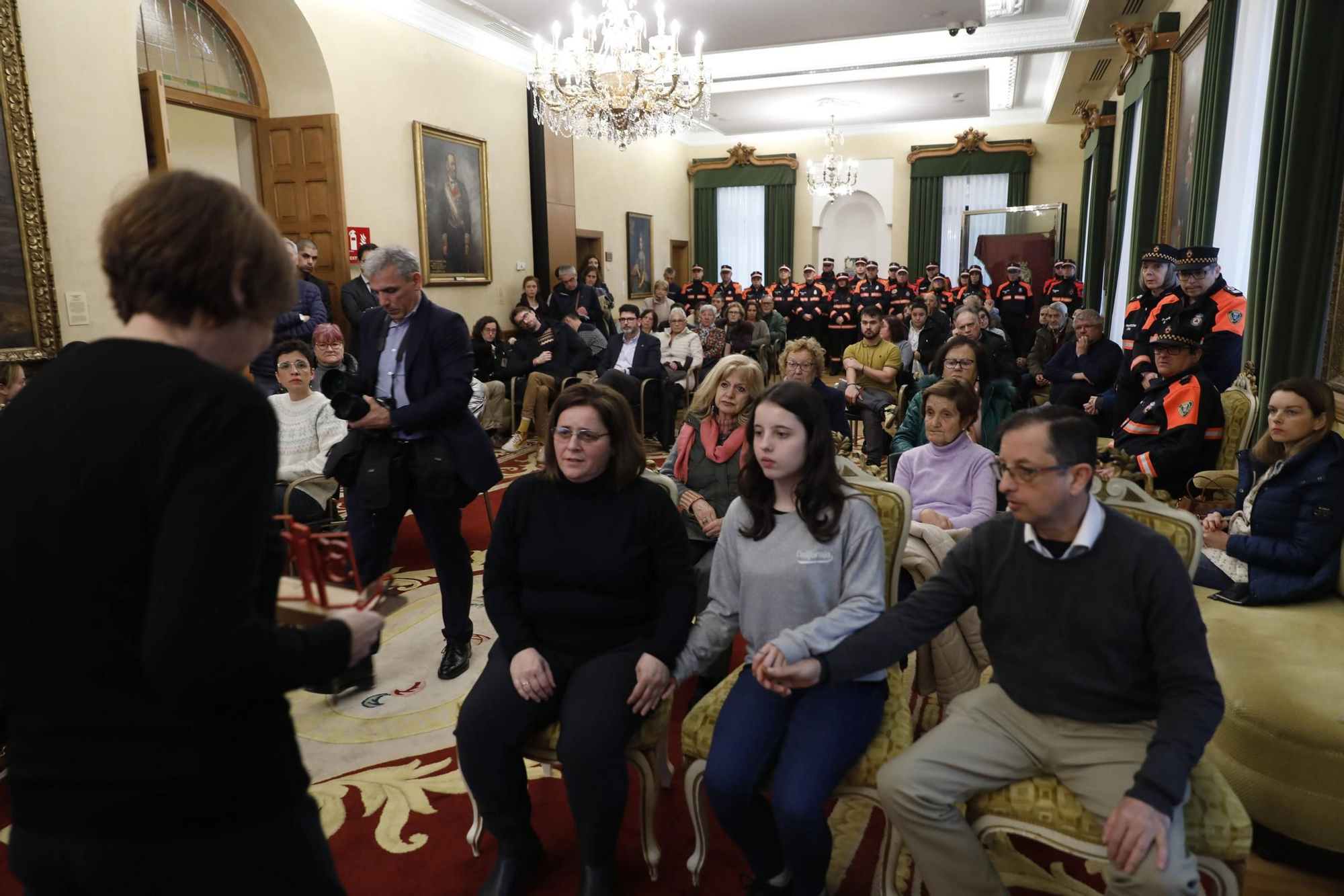 Emotivo homenaje a Inés Sánchez, la voluntaria de Protección Civil gijonesa fallecida en un accidente de tráfico en León