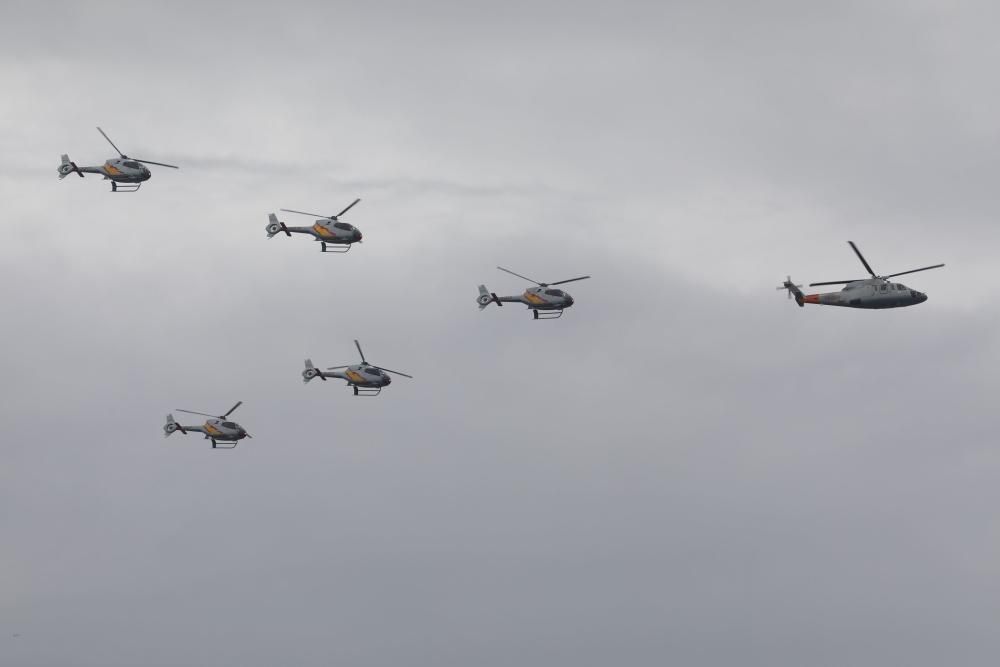 Ensayos para el festival aéreo de Gijón