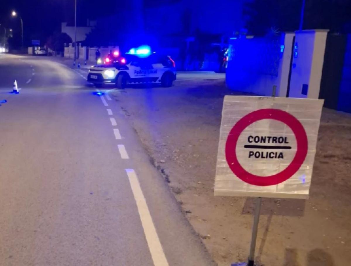 Imatge del control policial.