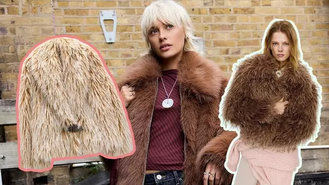 Los 5 abrigos de pelo más buscados en las rebajas de invierno con más de un 30% de descuento