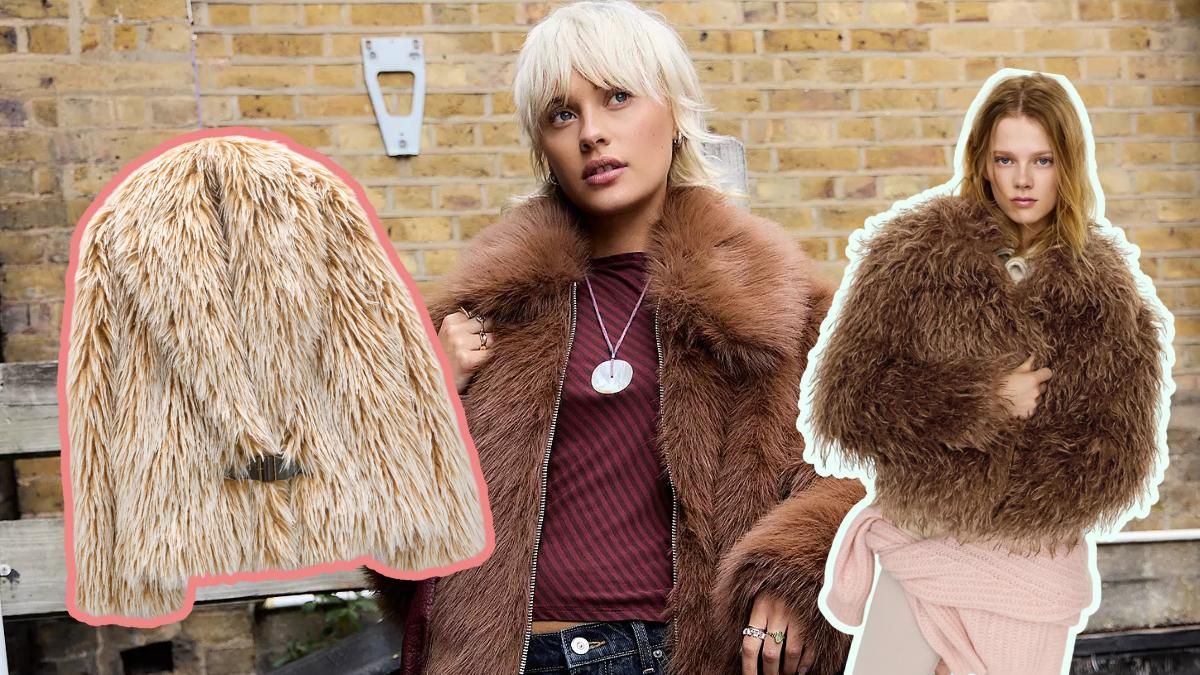 Modelos con abrigos de pelos